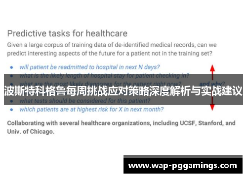 波斯特科格鲁每周挑战应对策略深度解析与实战建议